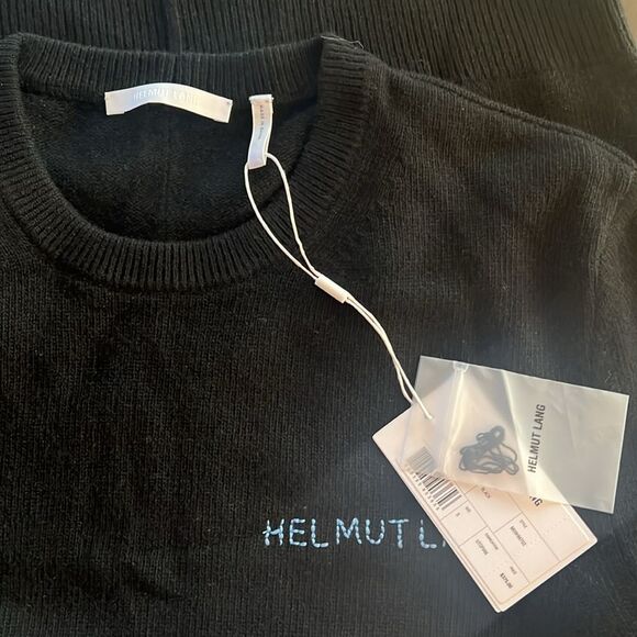 Helmut Lang Cashmere Blend Kurt Crewneck Sweater Black, NWT, Size S - Picture 9 of 13